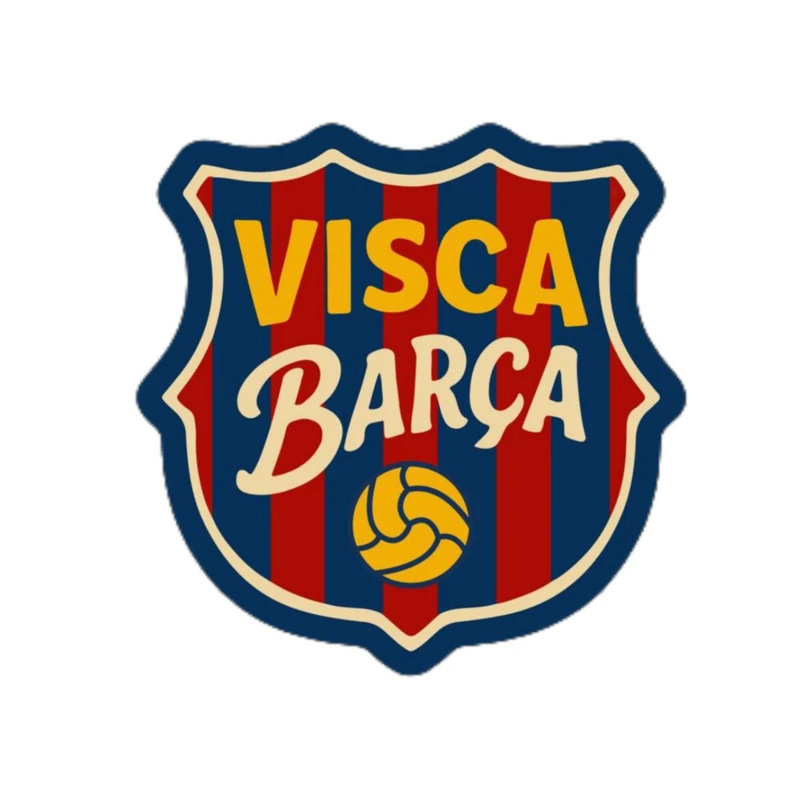 استیکر پارچه و لباس پاد آفرین مدل فوتبالی بارسلونا آبی اناری ها کد 2301