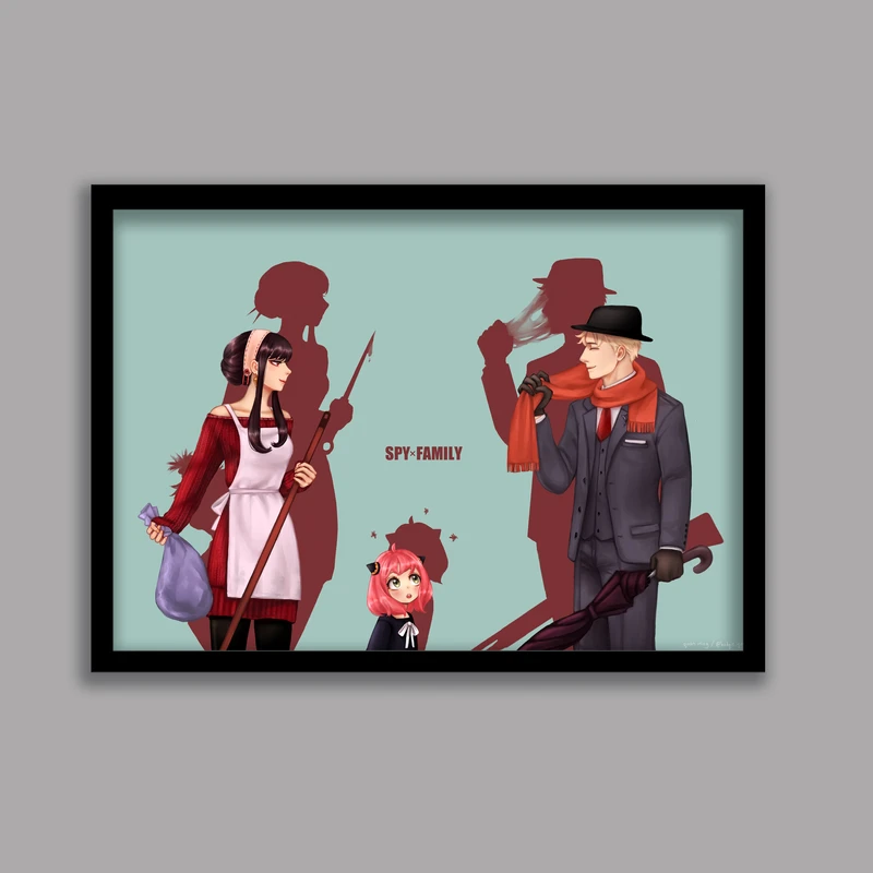 تابلو مدل انیمه اسپای ایکس فمیلی Spy x Family کد LA-G10346-2