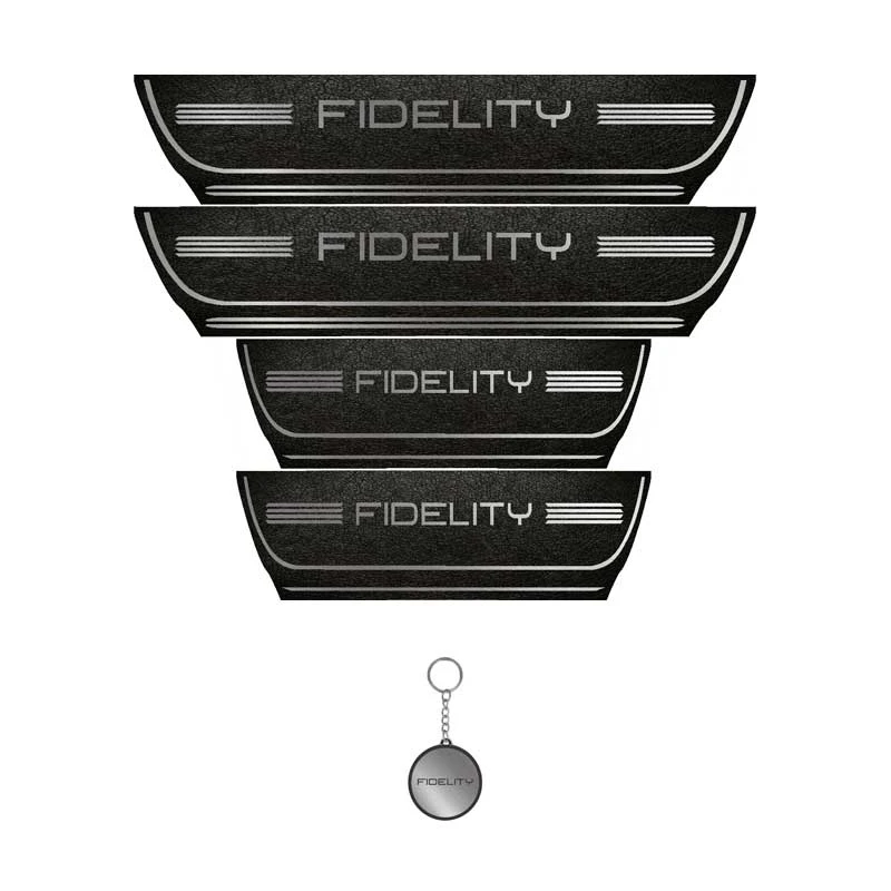 برچسب پارکابی خودرو لندمون کد LPt024 MS مناسب برای فیدلیتی به همراه جا کلیدی مجموعه 4 عددی