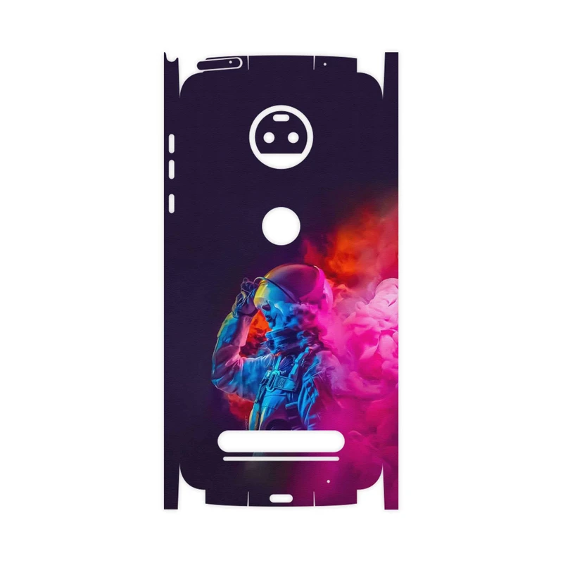 برچسب پوششی ماهوت مدل Smoke Rainbow Digital Art 1-FullSkin مناسب برای گوشی موبایل موتورولا Moto Z2 Force