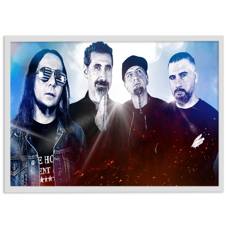تابلو نوری بکلیت طرح گروه system of a down مدل لایت باکس W-s1975