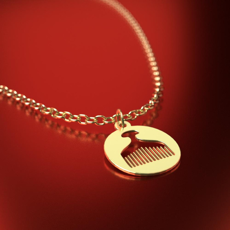 آویز ساعت طلا 18 عیار زنانه مدوپد مدل شانه کد CA12484 آویز ساعت طلا 18 عیار زنانه مدوپد مدل شانه کد CA12484