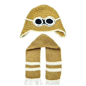 ست کلاه و شال گردن بافتنی بچگانه مدل PI-24