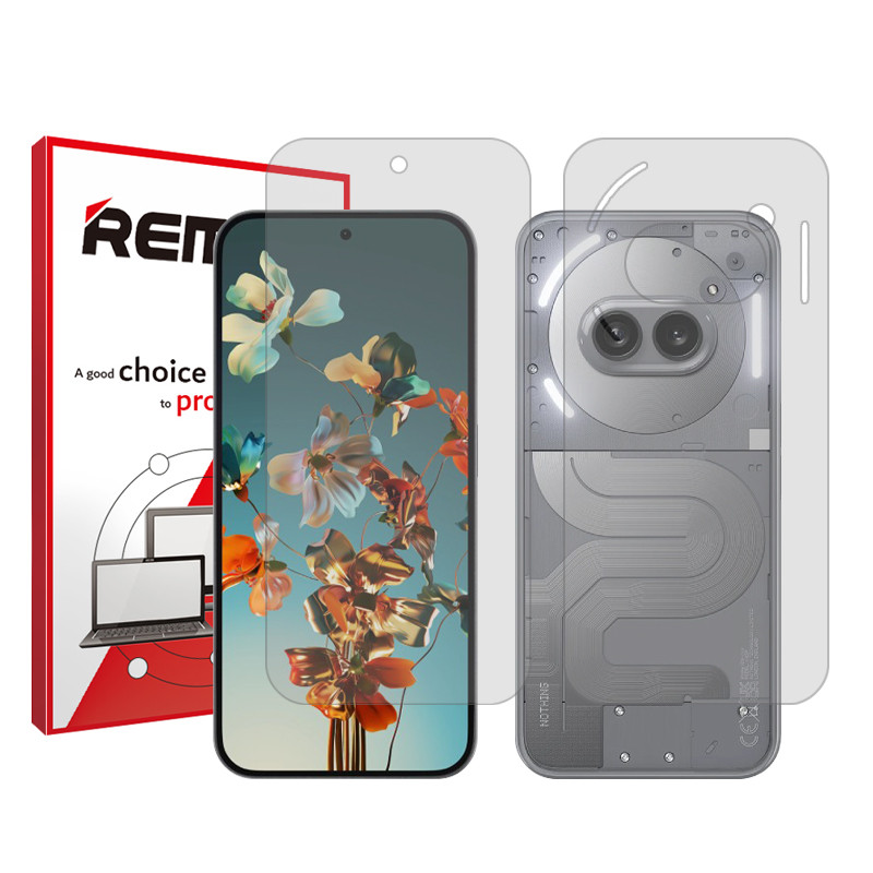 محافظ صفحه نمایش شفاف ریمکس مدل Resistant مناسب برای گوشی موبایل ناتینگ  Phone 2a Plus به همراه محافظ پشت گوشی