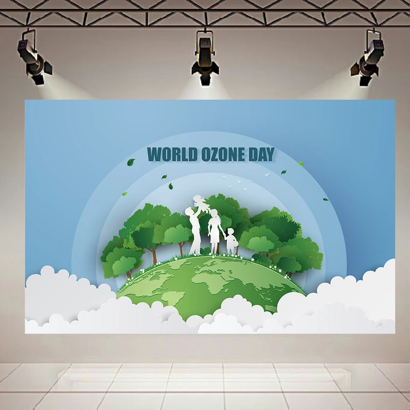 تابلو بوم طرح مخمل زمین مدل روز جهانی اوزون کد AR305551