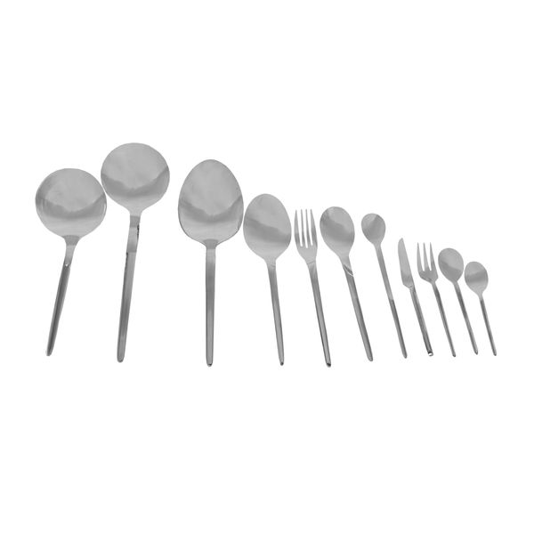 سرویس قاشق و چنگال 72 پارچه ام جی اس مدل DF045 سرویس قاشق و چنگال 72 پارچه ام جی اس مدل DF045