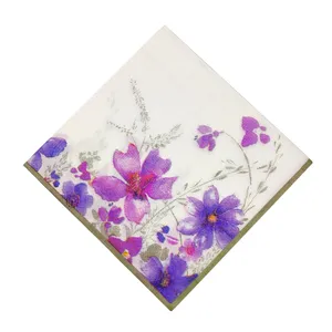 دستمال سفره مدل گل بهاری کد mm108 مجموعه 10 عددی