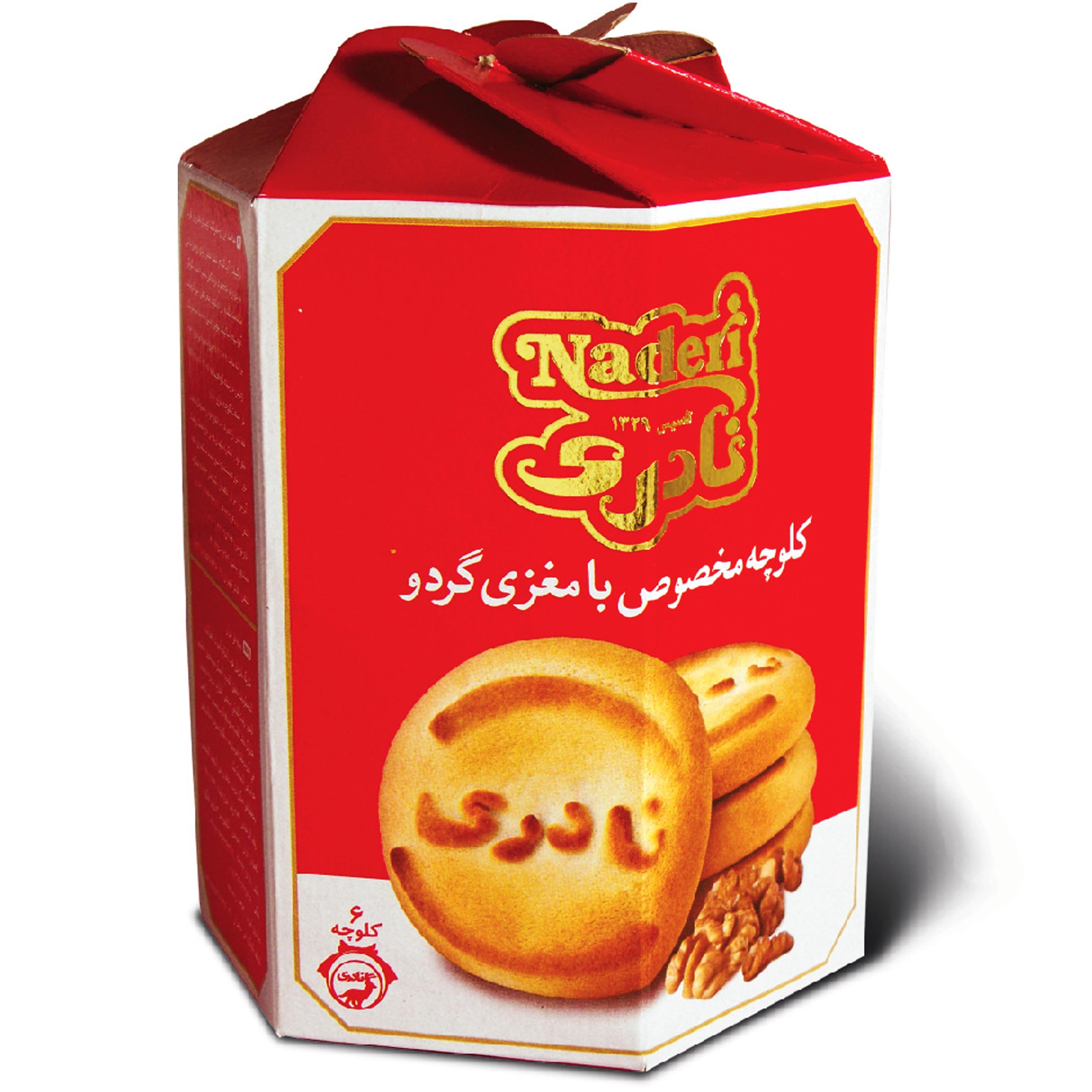 کلوچه مخصوص گردویی نادری - 100 گرم بسته 3 عددی