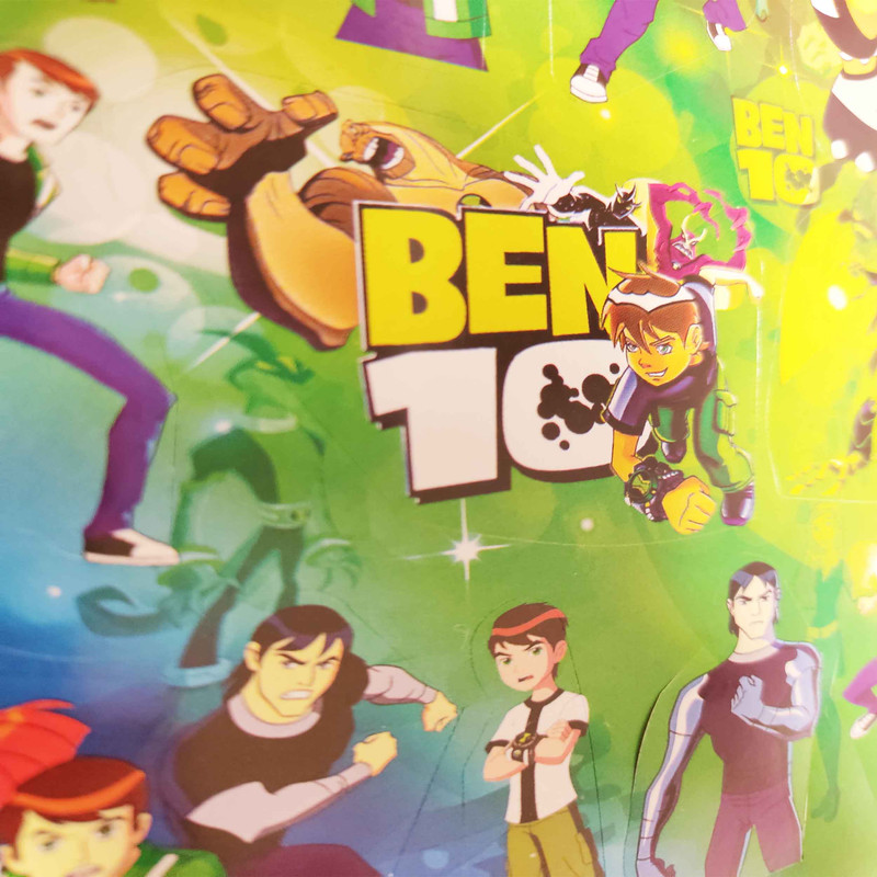 استیکر دیواری کودک مدل بن تن کد 06