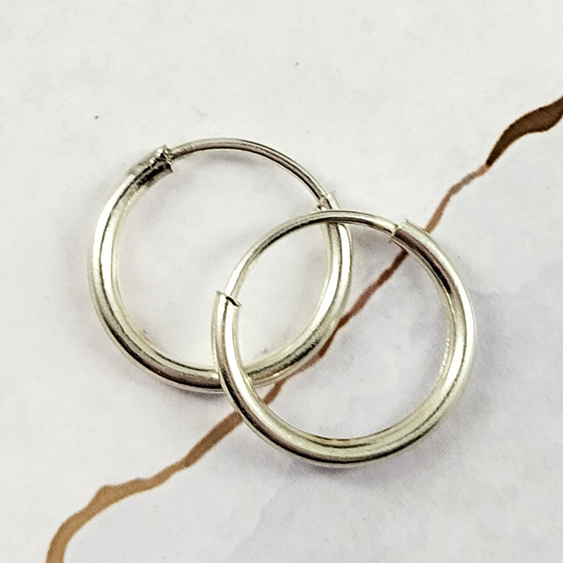 گوشواره نقره زنانه سلین کالا مدل حلقه کد 07