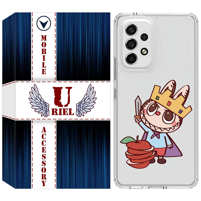 کاور یوریل مدل Clear کد 120 طرح لبوبو مناسب برای گوشی موبایل سامسونگ Galaxy A72