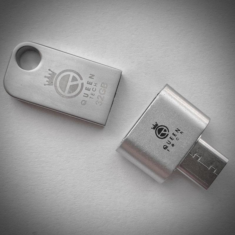 فلش مموری کوئین تک مدل CELL-C PLUS ظرفیت 64 گیگا بایت به همراه مبدل USB-C