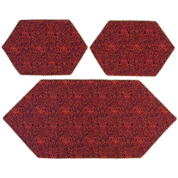 ست 3 تکه رومیزی ترمه کد SET36
