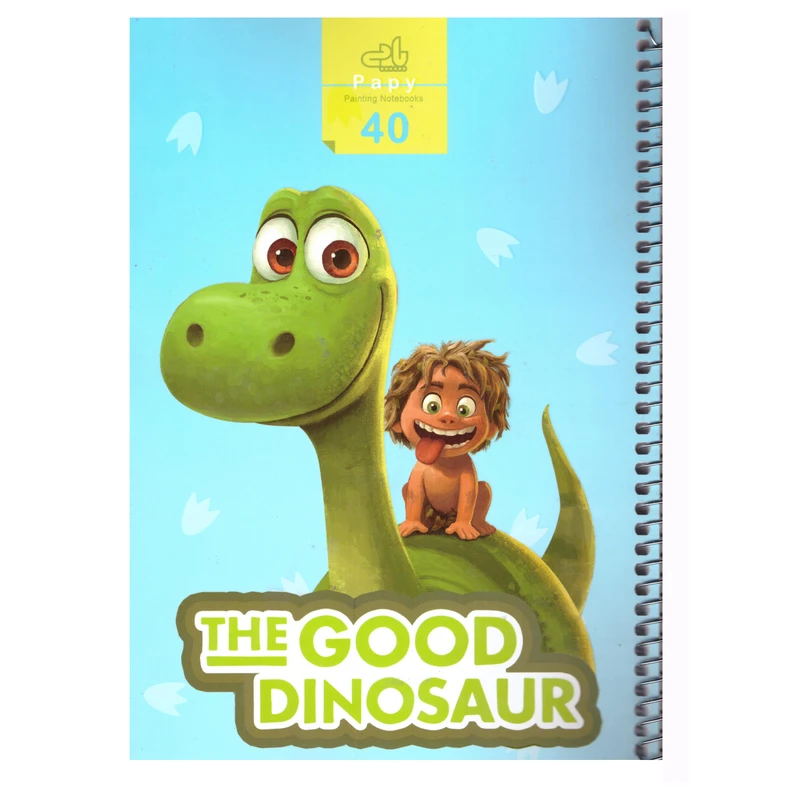 دفتر نقاشی 40 برگ پاپی طرح دایناسور 