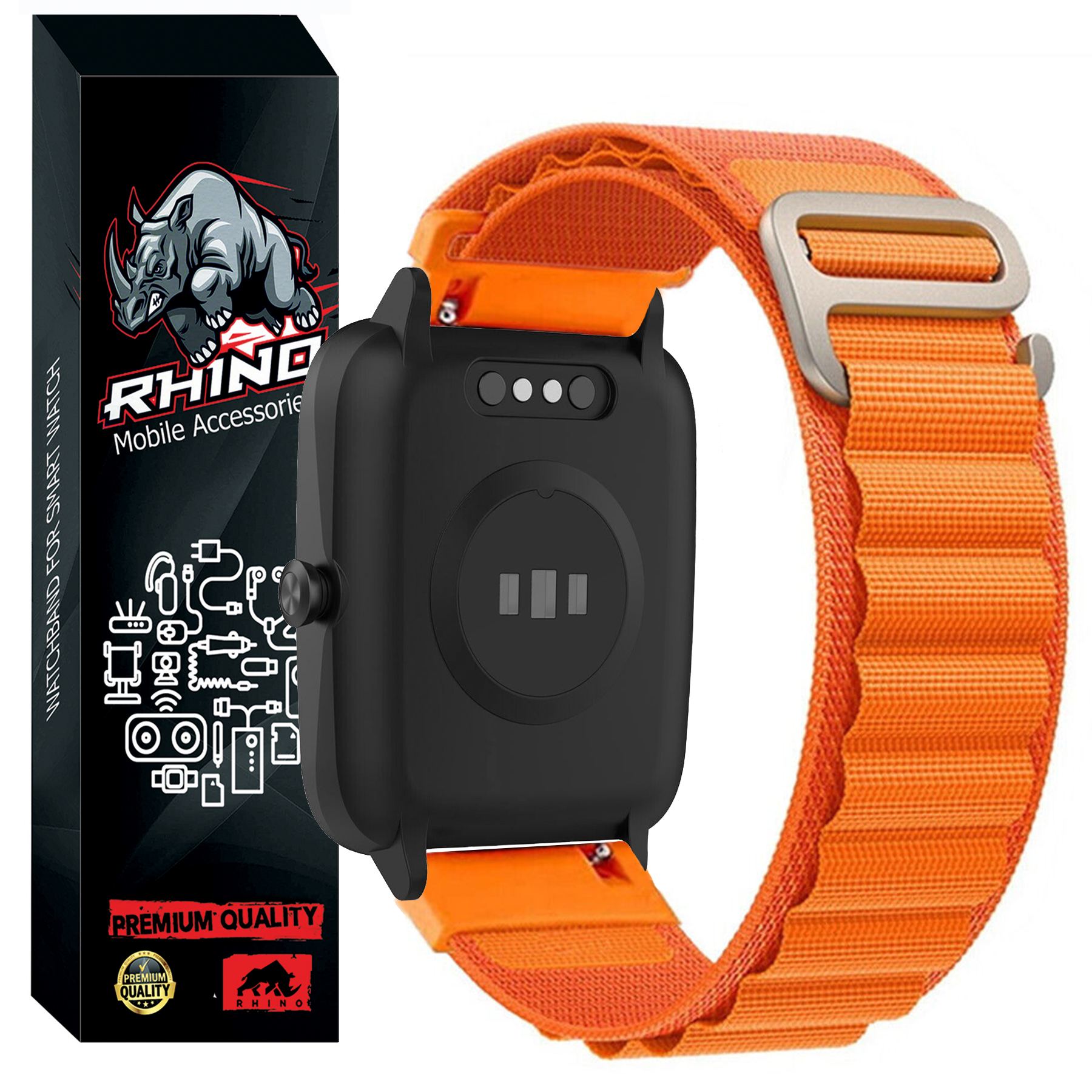 بند راینو مدل Loop Alpine مناسب برای ساعت هوشمند هایلو LS02 Global 20mm