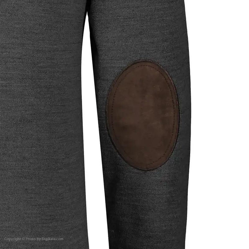 پلیور مردانه پاییزان مدل P700 ملانژ رنگ زغالی