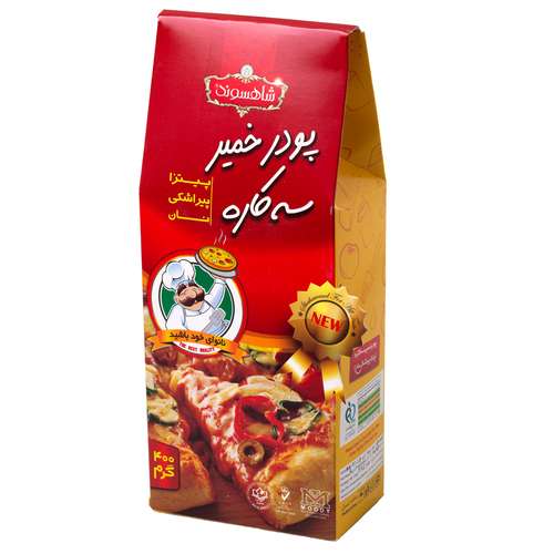 پودر خمیر سه کاره پیتزا، پیراشکی و نان شاهسوند - 400 گرم