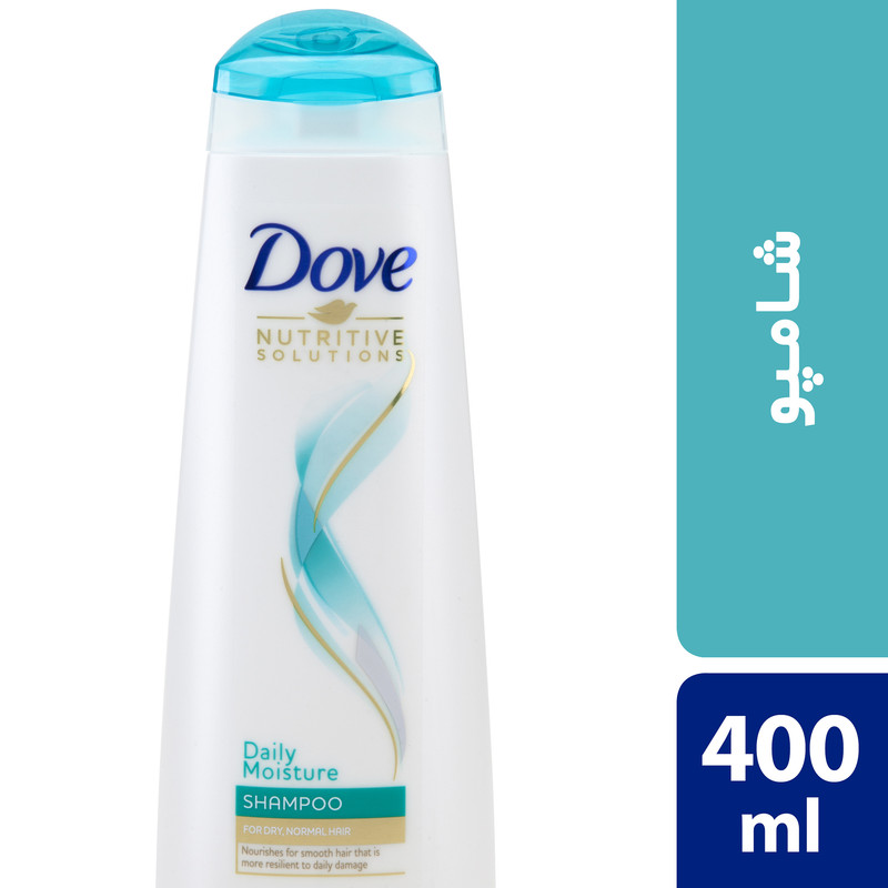 شامپو روزانه موهای معمولی داو مدل Moisture حجم 400 میلی لیتر
