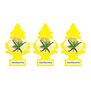 خوشبوکننده خودرو لیتل تریس مدل Trees رایحه Vanillaroma بسته 3 عددی