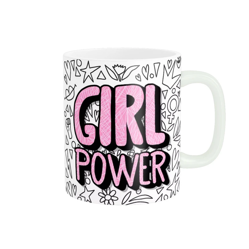 ماگ پادآفرین طرح قدرت دخترانه girl power کد 1879