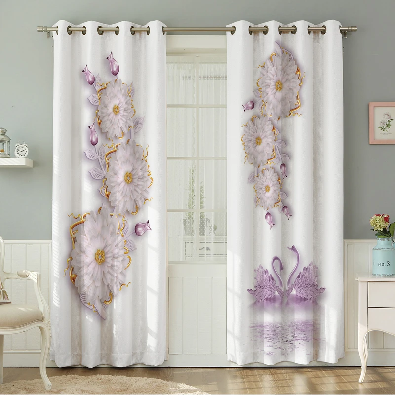 پرده نیروانا طرح مدرن  مدل مخمل کد 8663 سایز 140×280 سانتی متر