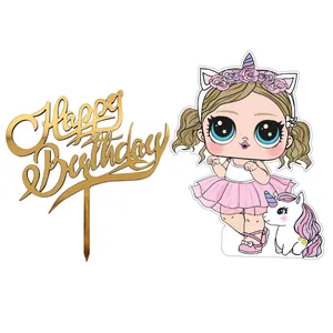 تاپر تزیین کیک مدل ال او ال مجموعه دو عددی