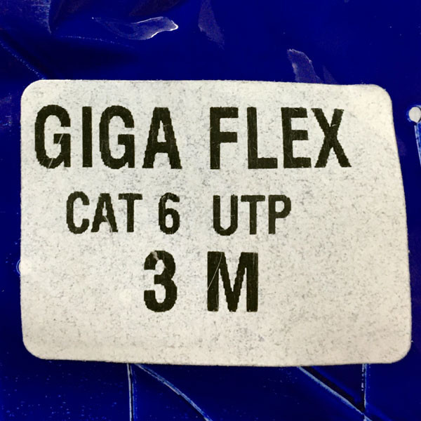 کابل شبکه Cat6 گیگافلکس مدل GI-UTP-3M-GRAY