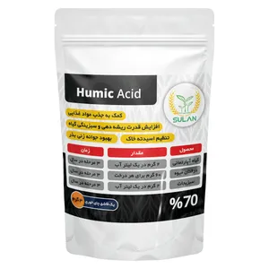 کود اسید هیومیک و فولیک اسید سولان مدل Hu70%-Ful15% وزن 200 گرم