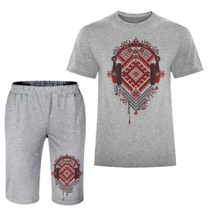 ست تی شرت و شلوارک مردانه مدل هدفون A84