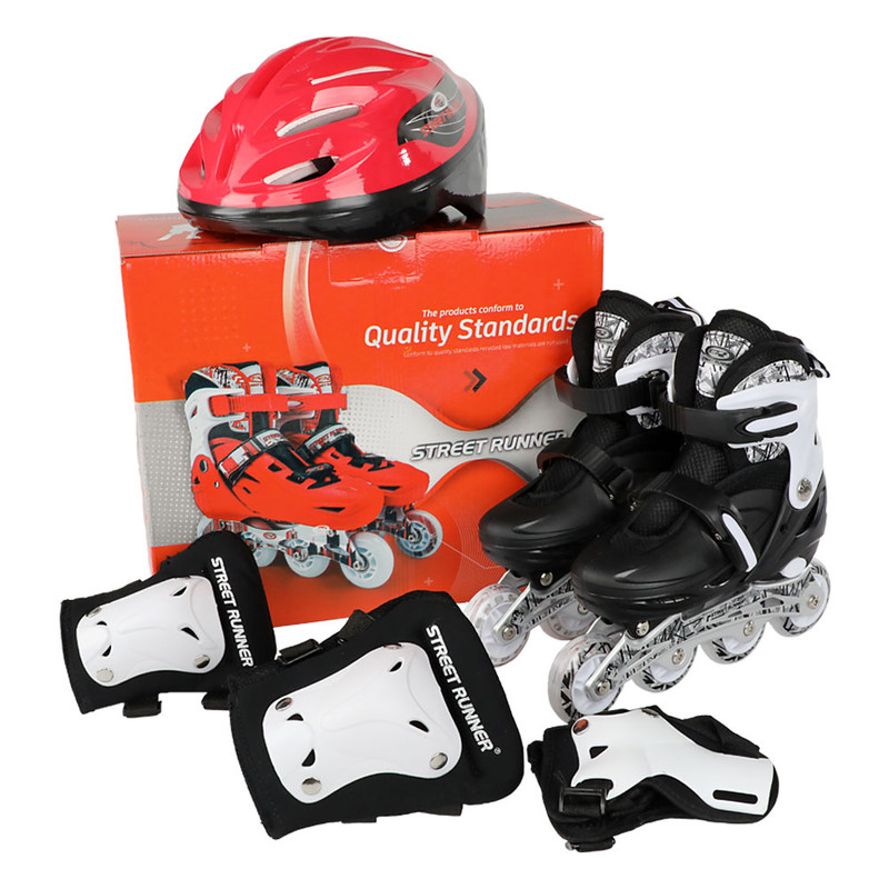 اسکیت کفشی مدل yx M ژله ای به همراه کلاه و لوازم ایمنی