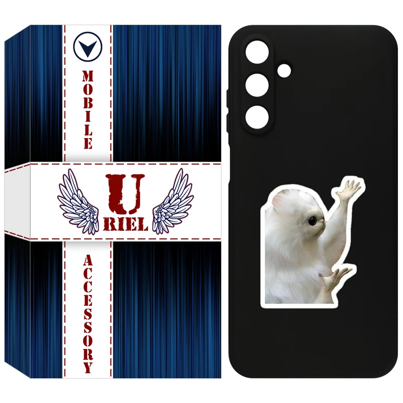 کاور یوریل مدل KSH کد 89 طرح میمون سفید مناسب برای گوشی موبایل سامسونگ Galaxy A15