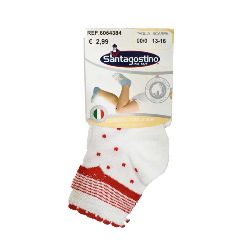 جوراب ساق کوتاه دخترانه سانتاگوستینو کد 01