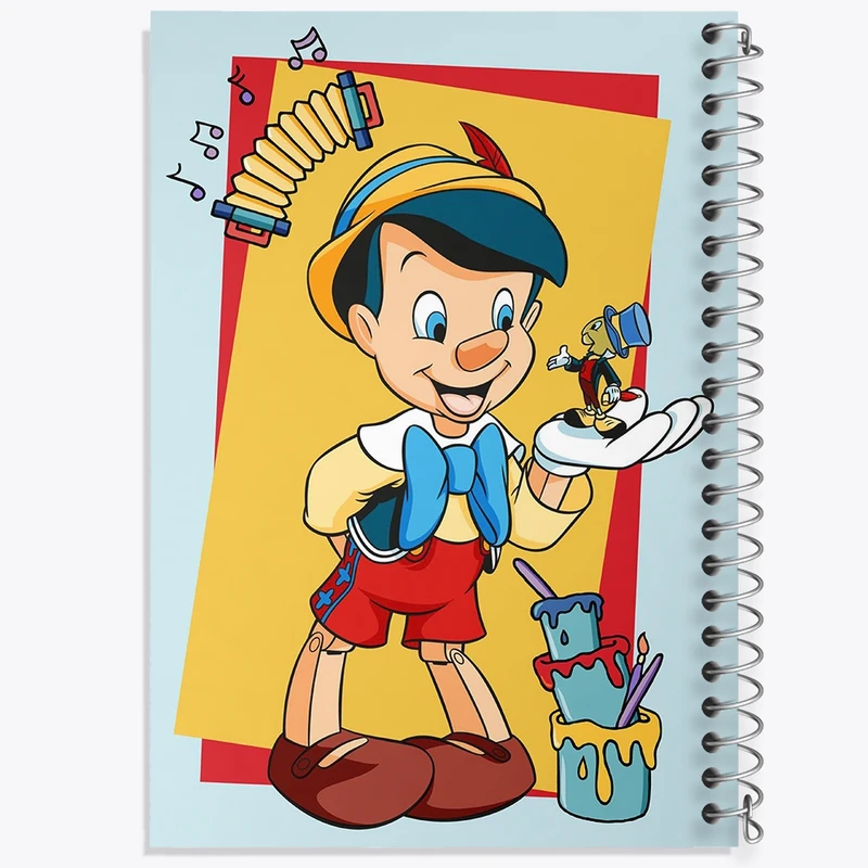 دفتر مشق 100 برگ خندالو طرح پینوکیو کد F2471