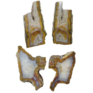سنگ راف عقیق مدل g 95 مویی مجموعه 4 عددی