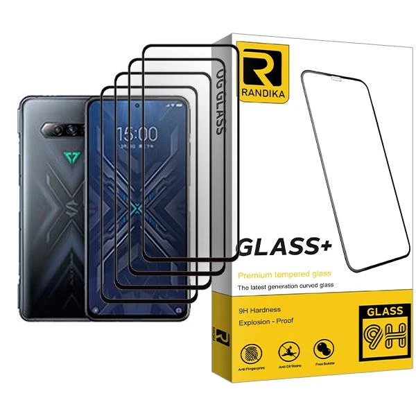 محافظ صفحه نمایش راندیکا مدل Glass MIX004 مناسب برای گوشی موبایل شیائومی Black Shark 4 Pro بسته چهار عددی