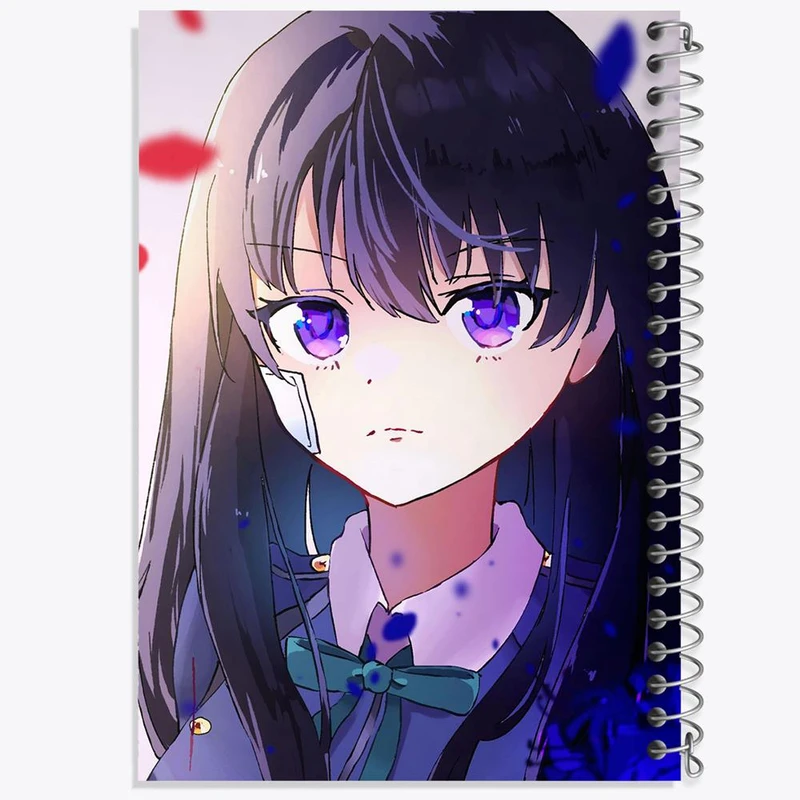 دفتر مشق 50 برگ خندالو مدل تاکینا انیمه لیکوریس ریکویل Lycoris Recoil کد 23034