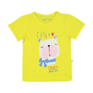 تی شرت آستین کوتاه دخترانه روح مدل 2181112-19