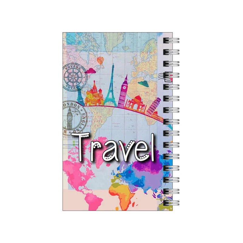 دفترچه یادداشت مدل to do list طرح سفر آبرنگی کد 8490401