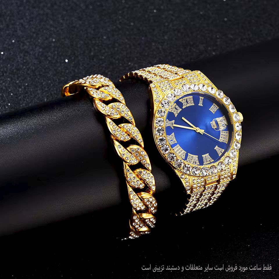 ساعت مچی عقربهای مردانه مدل فول نگین دیتی جاست کد TA1 - - 3