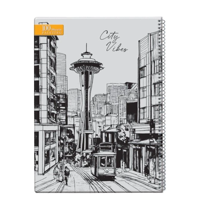 دفتر نقاشی 100 برگ مدل کلاسیک کد 100N2