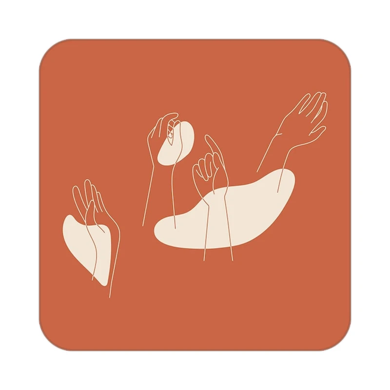 زیر لیوانی کاکتی طرح عاشقانه مدل mp41132