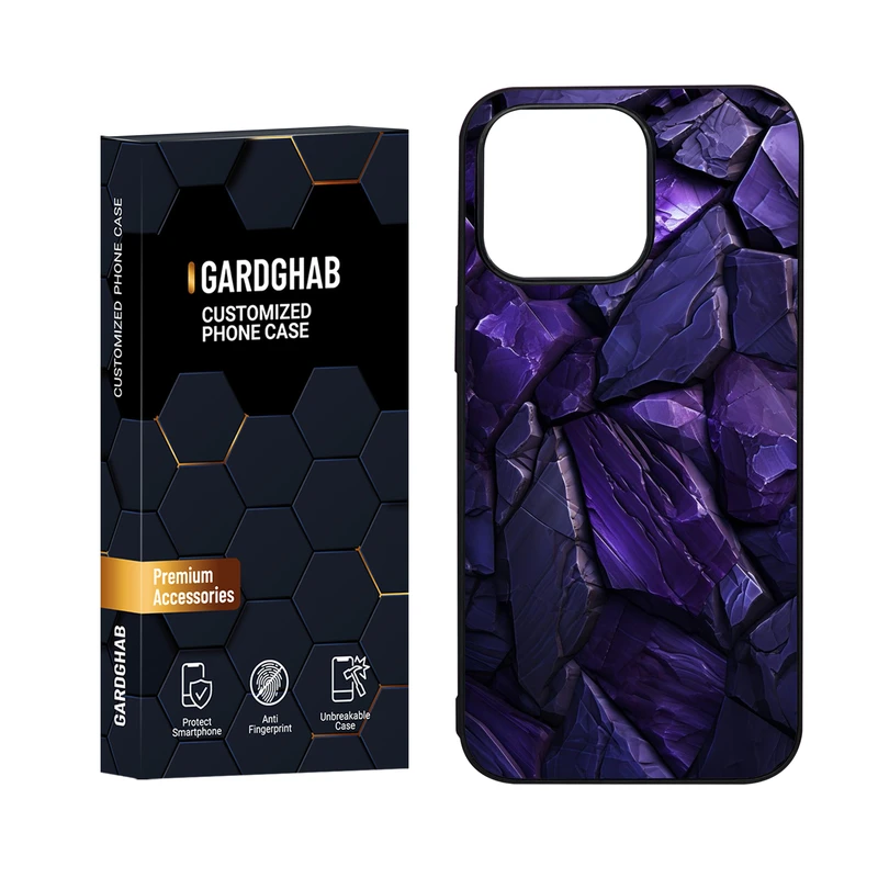 کاور گارد قاب مدل دور ژله ای پشت گلس ساده مناسب برای گوشی موبایل اپل iPhone 15 Pro Max