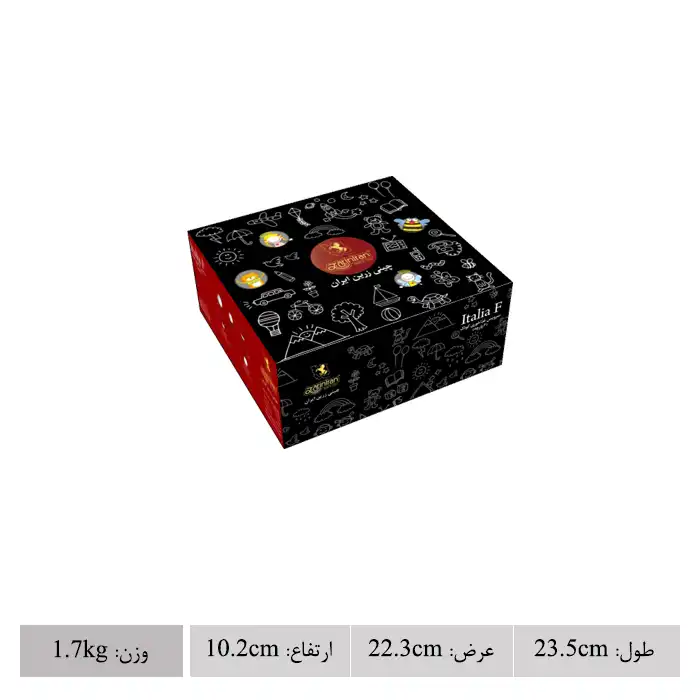 سرویس غذاخوری 5 پارچه کودک چینی زرین ایران سری ایتالیا اف مدل نیوبرن درجه عالی