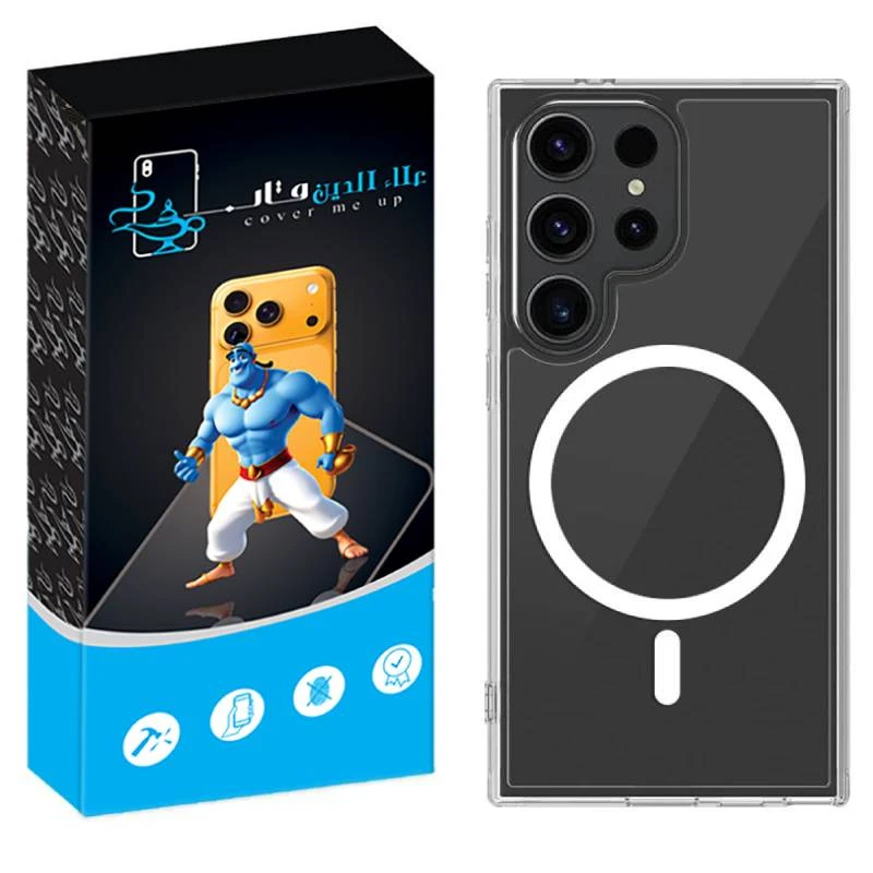 کاور علاالدین قاب مدل مگ سیف طرح ژله ای مناسب برای گوشی موبایل سامسونگ Galaxy S23 Ultra