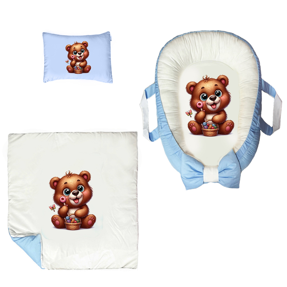 سرویس خواب 3 تکه نوزاد مدل خرس کد DKBB66-set