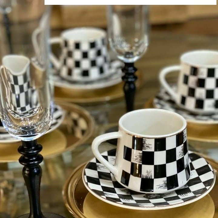 سرویس قهوه خوری 2 پارچه کد 1 مدل SHTAT1