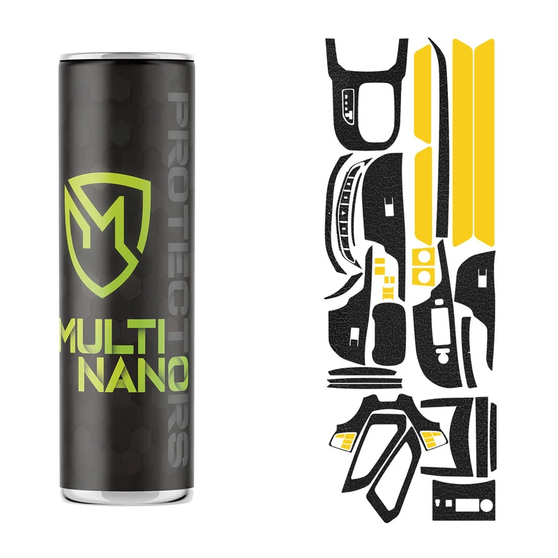 برچسب محافظ کنسول خودرو مولتی نانو طرح چرم مدل X-F1L مناسب برای هایما S7 Plus مجموعه 50 عددی