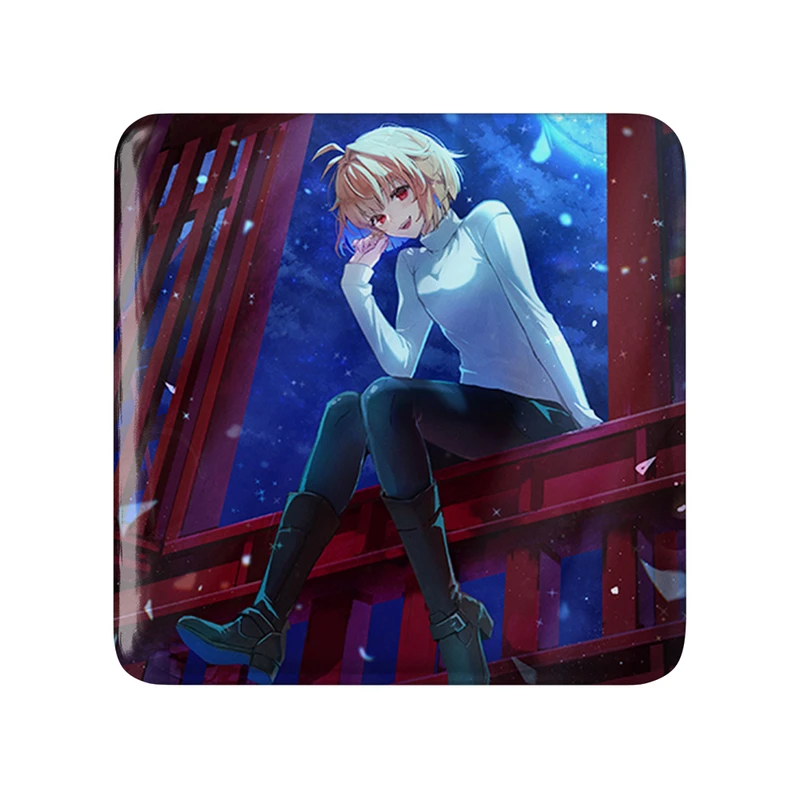 مگنت خندالو طرح بازی تسوکی هیمه‌ (Tsukihime) مدل مربعی کد 34502