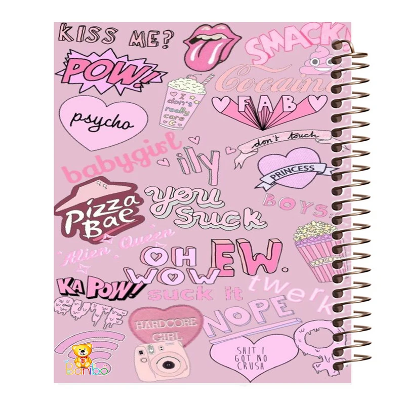 دفتر مشق 100 برگ بانیبو طرح  قلب کد 853