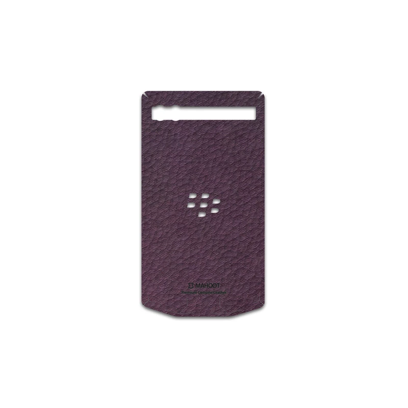 برچسب پوششی ماهوت مدل Purple-Leather مناسب برای گوشی موبایل بلک بری Porsche Design P9983
